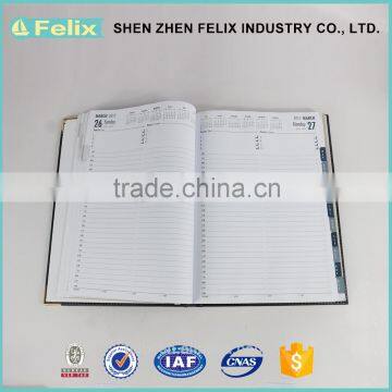 Wholesale In China Gold Edge Agenda Notebook With Blank Pages photo-3