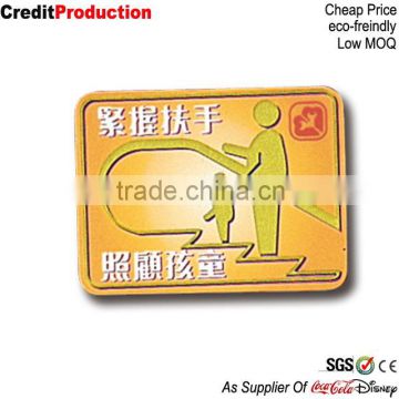 Wholesale Custom cheap price public advertising hongkong pvc name badge