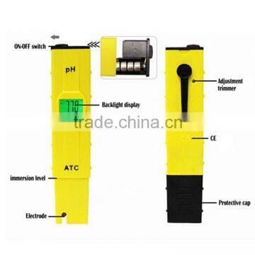 High Accuracy Pocket Size Handheld pH Meter Back Light With ATC photo-6