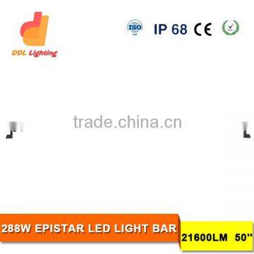 wholesale led light bar 288W led light bar offroad 50 inch light led driving lightbar