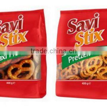 Maxi pretzels with salt, Pretzels Salt - 400 g. Private Label Available. Made in EU