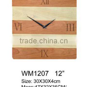 mdf home decor wall clock