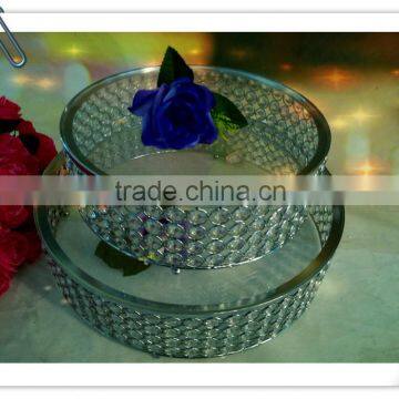 hot sale crystal cake stand for wedding decoration or wedding centerpieces