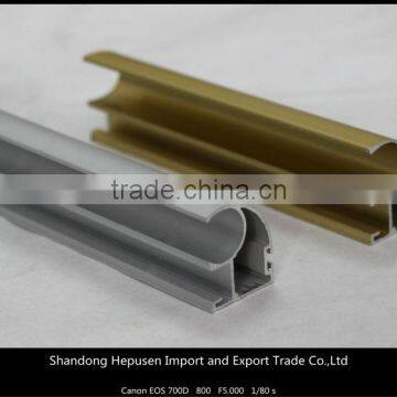 High quality anodized aluminum extruded profiles for wardrobe