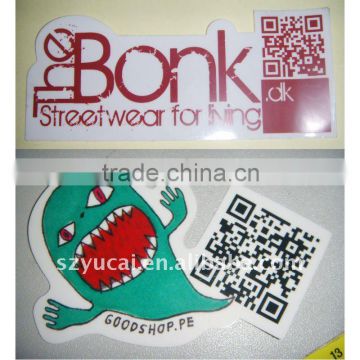 Custom Printed die cut QR Code label