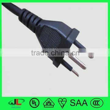 High quality black UC certified Brazil 3 pin power plug