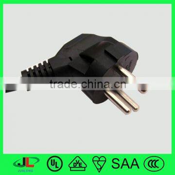 16A250V Israel standard 3 round pin plug with high quality electrical cable