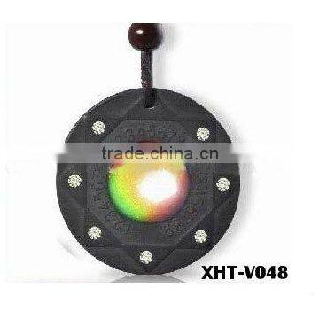 colourful bio scalar energy pendant with crystal