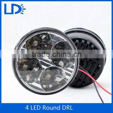 motercycle DRL LED truck backup light waterproof universal auto round reversing lamp