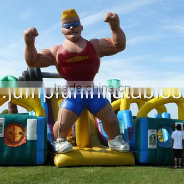 Giant Obstacle Course Inflatables entertainment park for commercial outdoor play park