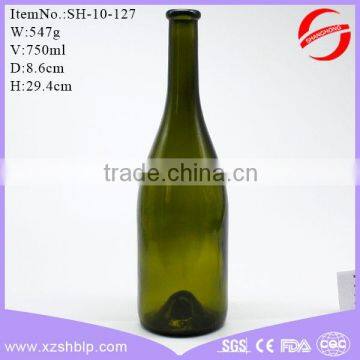 375ML 750ML WHOLESALE EMPTY CHEAP BLACK GREEN GLASS WINE BOTTLE