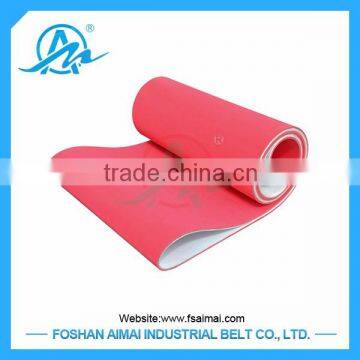 Ceramic cutting machine conveyor belt with red rubber