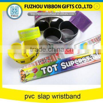bulk cheap pvc slap bracelet for events and festivals