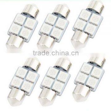 RV LED Light interior lamp DC 12V 5050 SMD 4 Green LED Festoon Dome Light