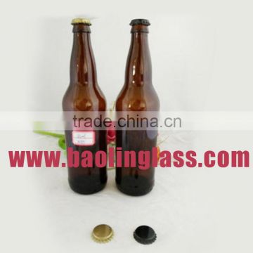 650ml new type amber/brown beer bottle