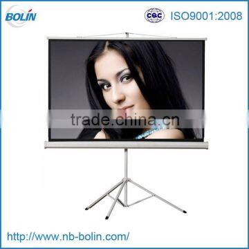 projector screen on triple stand