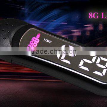 USB Rechargable LED pedometer, 3d pedometer usb flash drive 8gb