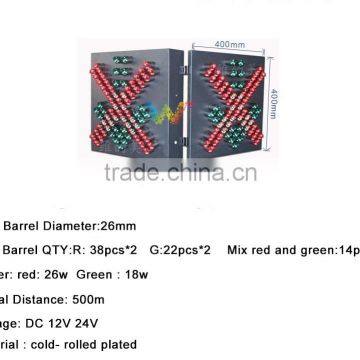 New Arrival Dual Sides 400mm High Way Toll Station Flashing Canopy Light Led Traffic Signal Light photo-5