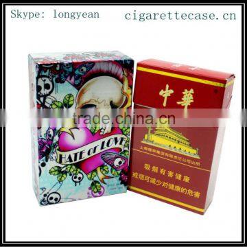 2015 new design fancy colourful Aluminum cigarette box full be printed by custom design