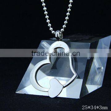 High Quality Jewelry 24K Gold Plated Broken Heart Pendant photo-4