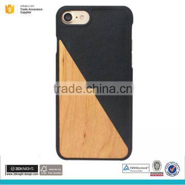 Fashion design new wooden phone case for iphone 7 leather case