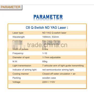 Manufacturer Medical Tattoo Removal C 8 Laser for Sale photo-6