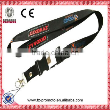 Promotional and cheapest mini usb lanyard with usb flash buckle