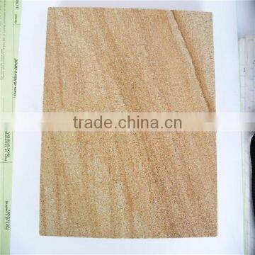 yellow wood sandstone tile for flooring with good price