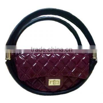 2017 New Models Woman's lady Moon Pattern Quilting Maroon Candy Jelly Handbag BSL8230