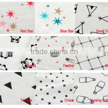 100% Cotton Swaddle Blankets Newborn Cotton Baby Muslin Cloth