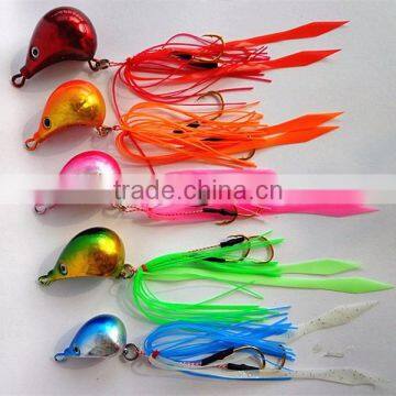 Best quality triangle saltwater lead fishing rubber jigs jigging lure lead head jigs