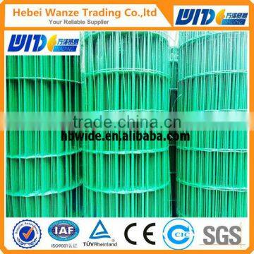 Green color Vinyl coated welded wire mesh fence for guarden