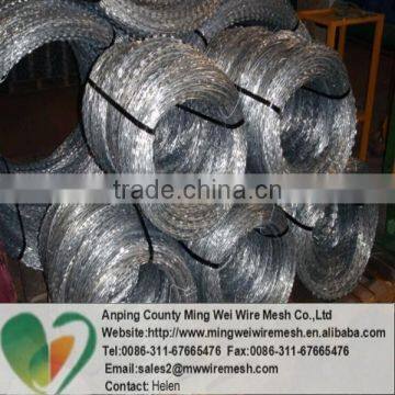 Galvanized Concertina Razor Wire made in China(Anping factory)