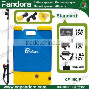 16L Backpack Patent PE Material Farming Using Battery Pesticide Sprayers