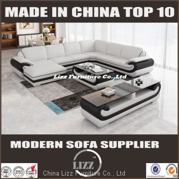 Hot selling pure leather sofa for villa project(LZ-14881L)