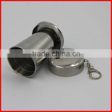 Wholesale Stainless Steel Folding Cup Folding Telescopic Cup Outdoor Folding Cup 304 Folding Cup Camping Climbing on Foot photo-5