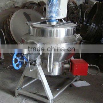 300Liter gas heating tilting jacketed kettle (oil jacketed kettle)