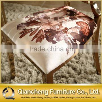 Flower Shape Fabric Cover Dining Chair for Hotel photo-3