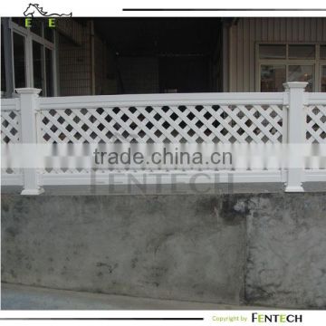 Vinyl lattice fence