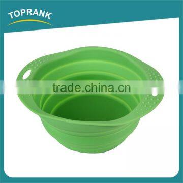 Wholesale Silicone Feed Dog Water Bowl Dog,Pet Travel Dog Food Bowl,Colored Bowl Feeder photo-2