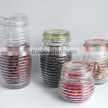 Clear Food Grade Glass Jar With Lid photo-2