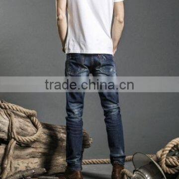 Fashionable Washed Men's Cotton Woven Jeans photo-3