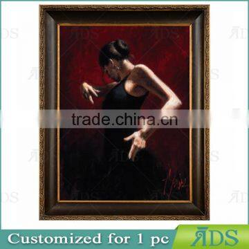 Dancing Girl Lady Oil Painting photo-3