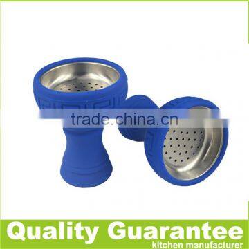 Hot Selling Silicone Hookah Bowl New Funnel Stainless Iron Bowl photo-3
