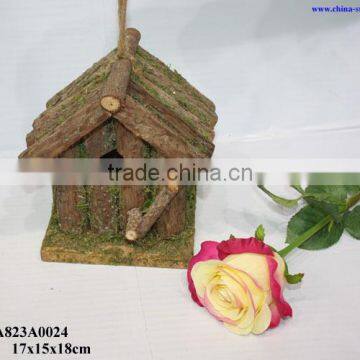 nature wood bird house for garden