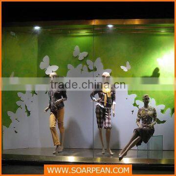 Window Display Custom Decorative Acrylic Flying Butterfly