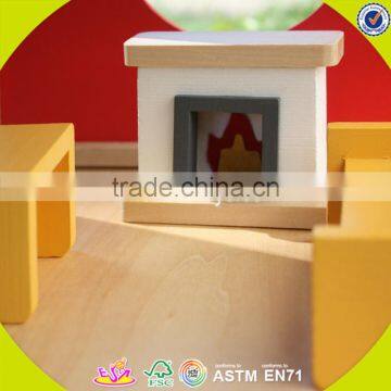 2017 New Design Wooden Big Doll House Children Wooden Big Doll House Unique Wooden Big Doll House W06A158 photo-6