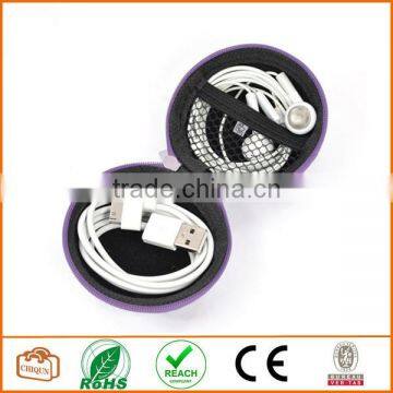 (Black and Purple) Earphone Handsfree Headset HARD EVA Case photo-2