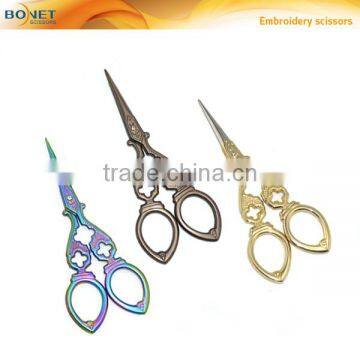 Elegant Vintage/retro/antique Copper Plating Gift/present Embroidery Scissors photo-4