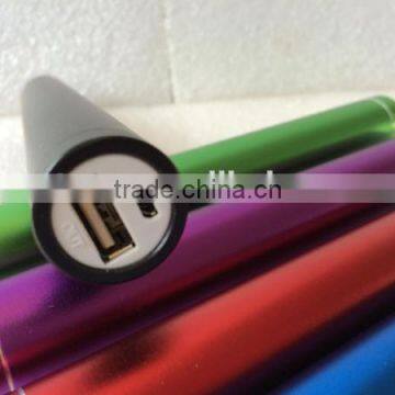 Wholesale 3600mAh Mini Aluminum Round Tube Power Bank Charger photo-5